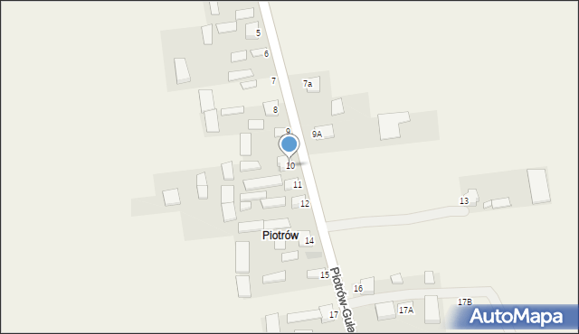 Piotrów-Gułaczów, Piotrów-Gułaczów, 10, mapa Piotrów-Gułaczów