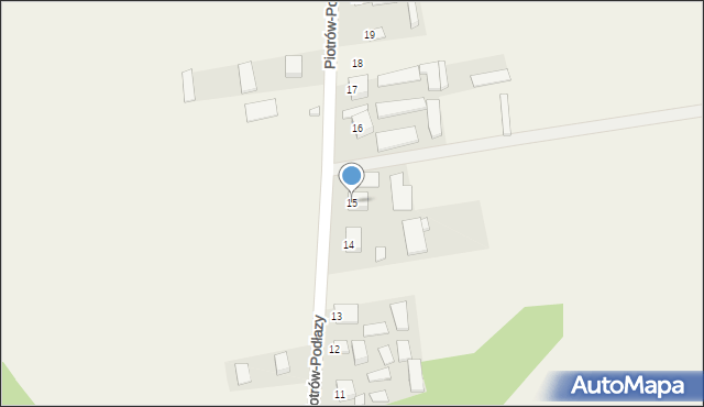 Piotrów-Podłazy, Piotrów-Podłazy, 15, mapa Piotrów-Podłazy