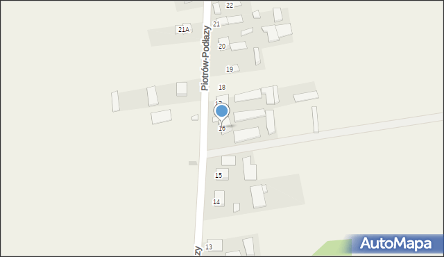 Piotrów-Podłazy, Piotrów-Podłazy, 16, mapa Piotrów-Podłazy