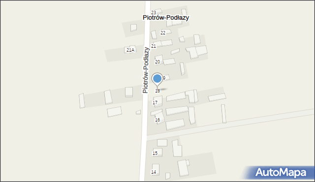 Piotrów-Podłazy, Piotrów-Podłazy, 18, mapa Piotrów-Podłazy