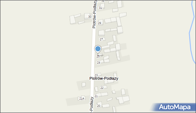 Piotrów-Podłazy, Piotrów-Podłazy, 25, mapa Piotrów-Podłazy