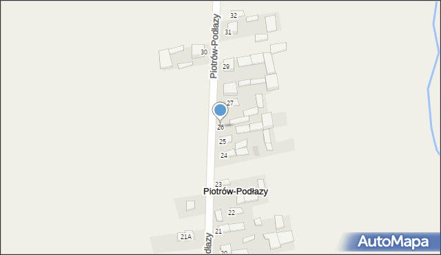 Piotrów-Podłazy, Piotrów-Podłazy, 26, mapa Piotrów-Podłazy