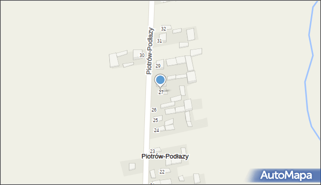 Piotrów-Podłazy, Piotrów-Podłazy, 27, mapa Piotrów-Podłazy