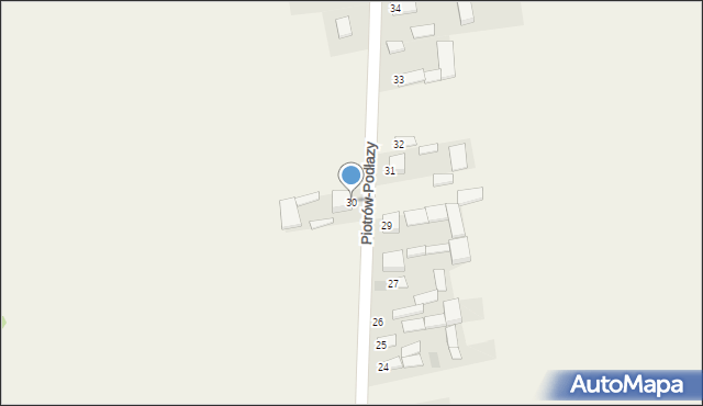 Piotrów-Podłazy, Piotrów-Podłazy, 30, mapa Piotrów-Podłazy