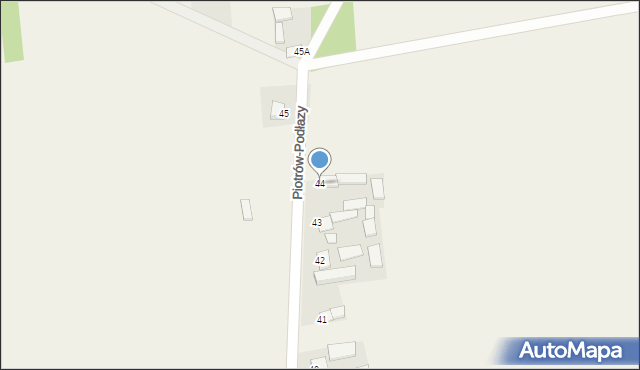 Piotrów-Podłazy, Piotrów-Podłazy, 44, mapa Piotrów-Podłazy
