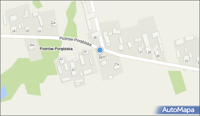 Piotrów-Porębiska, Piotrów-Porębiska, 26A, mapa Piotrów-Porębiska