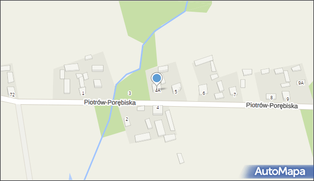 Piotrów-Porębiska, Piotrów-Porębiska, 4A, mapa Piotrów-Porębiska