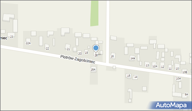 Piotrów-Zagościniec, Piotrów-Zagościniec, 18, mapa Piotrów-Zagościniec