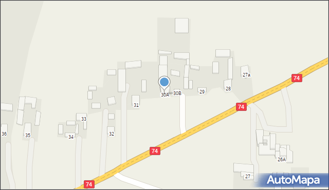Piotrów-Zagościniec, Piotrów-Zagościniec, 30A, mapa Piotrów-Zagościniec