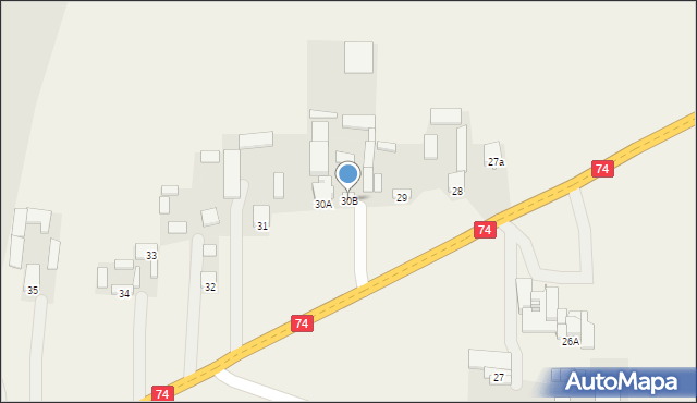Piotrów-Zagościniec, Piotrów-Zagościniec, 30B, mapa Piotrów-Zagościniec