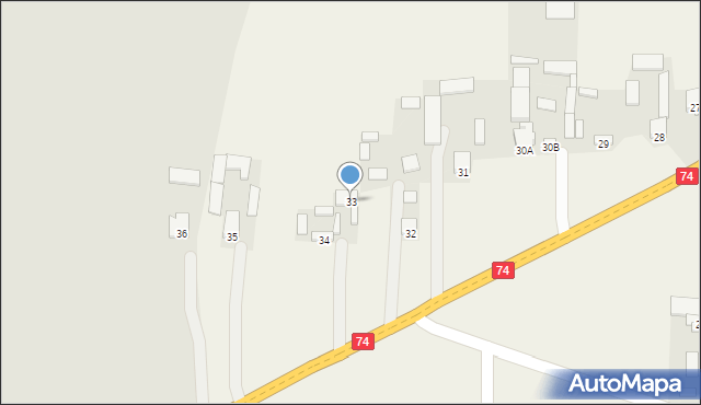 Piotrów-Zagościniec, Piotrów-Zagościniec, 34a, mapa Piotrów-Zagościniec