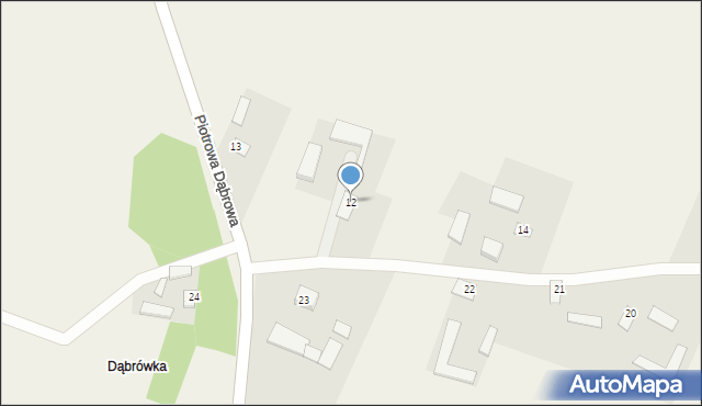 Piotrowa Dąbrowa, Piotrowa Dąbrowa, 12, mapa Piotrowa Dąbrowa