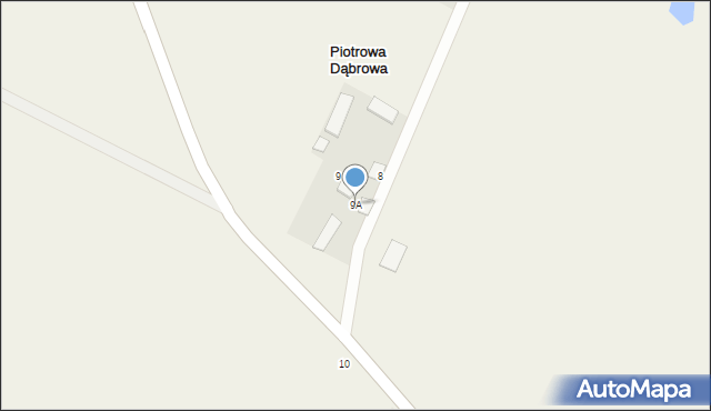 Piotrowa Dąbrowa, Piotrowa Dąbrowa, 9A, mapa Piotrowa Dąbrowa