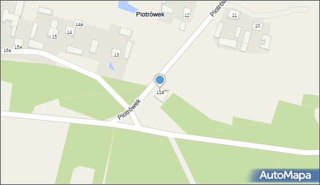 Piotrówek, Piotrówek, 11a, mapa Piotrówek
