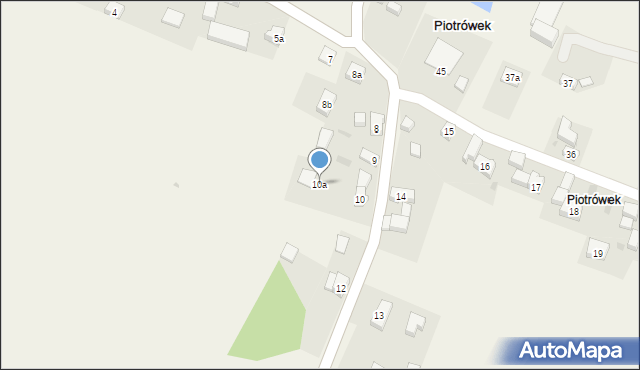 Piotrówek, Piotrówek, 10a, mapa Piotrówek