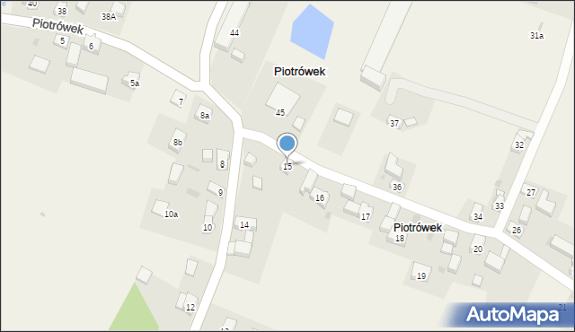 Piotrówek, Piotrówek, 15, mapa Piotrówek