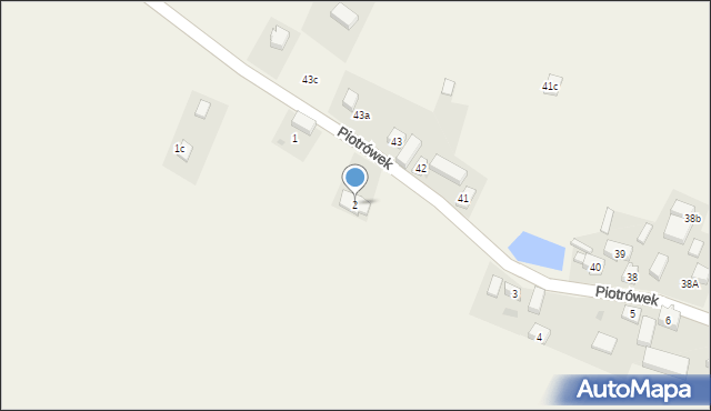 Piotrówek, Piotrówek, 2, mapa Piotrówek