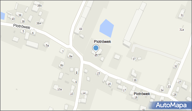 Piotrówek, Piotrówek, 45, mapa Piotrówek