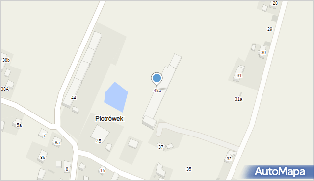 Piotrówek, Piotrówek, 45a, mapa Piotrówek