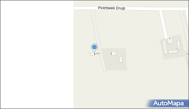 Piotrówek Drugi, Piotrówek Drugi, 5, mapa Piotrówek Drugi