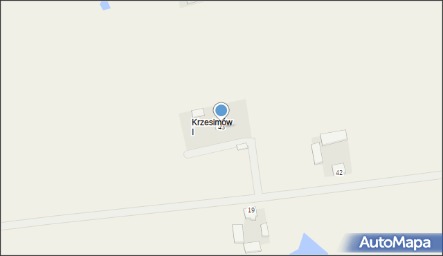 Piotrówek Pierwszy, Piotrówek Pierwszy, 43, mapa Piotrówek Pierwszy