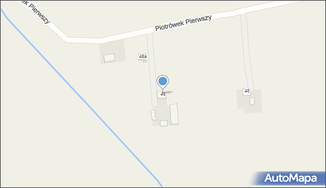 Piotrówek Pierwszy, Piotrówek Pierwszy, 48, mapa Piotrówek Pierwszy