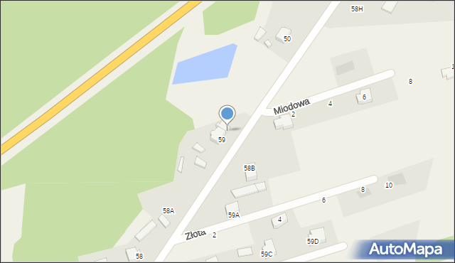 Piotrowice, Piotrowice, 59E, mapa Piotrowice