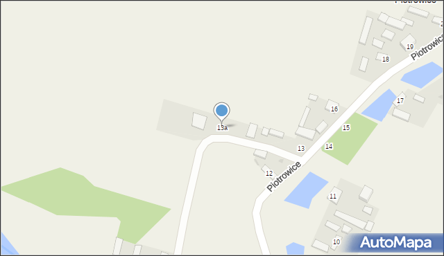Piotrowice, Piotrowice, 13a, mapa Piotrowice