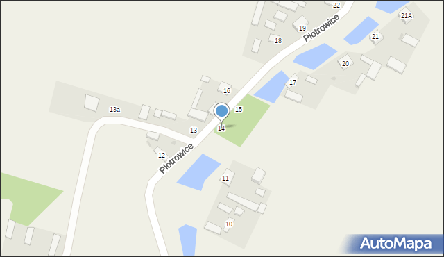 Piotrowice, Piotrowice, 14, mapa Piotrowice