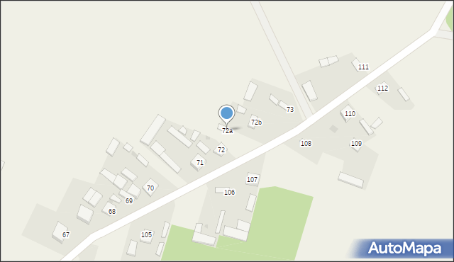 Piotrowice, Piotrowice, 72a, mapa Piotrowice