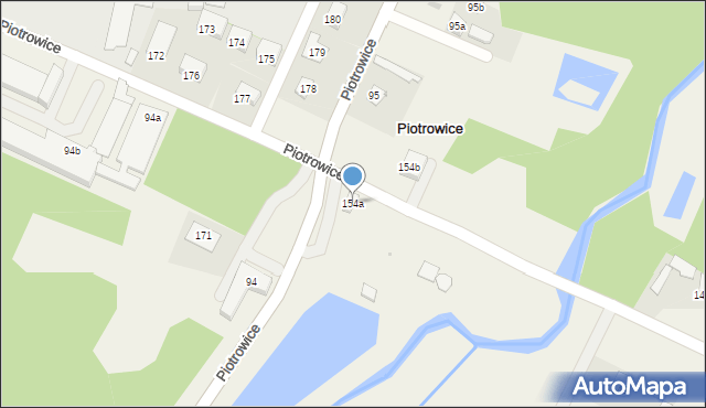 Piotrowice, Piotrowice, 154a, mapa Piotrowice