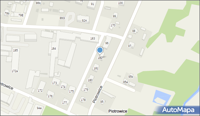 Piotrowice, Piotrowice, 182, mapa Piotrowice