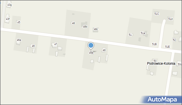 Piotrowice, Piotrowice, 49a, mapa Piotrowice