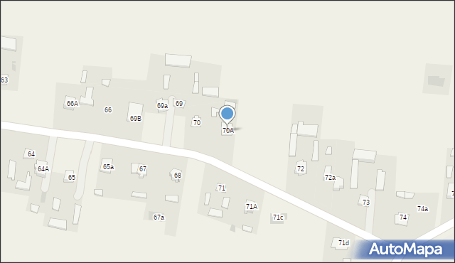 Piotrowice, Piotrowice, 70A, mapa Piotrowice