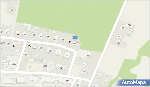 Piotrowice, Piotrowice, 90A, mapa Piotrowice