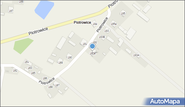 Piotrowice, Piotrowice, 192a, mapa Piotrowice