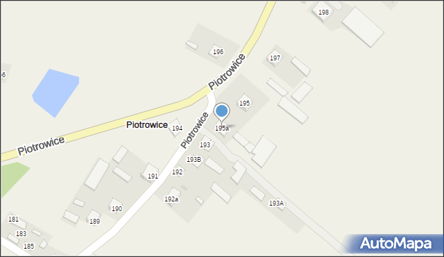 Piotrowice, Piotrowice, 195a, mapa Piotrowice