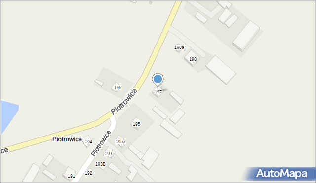 Piotrowice, Piotrowice, 197, mapa Piotrowice