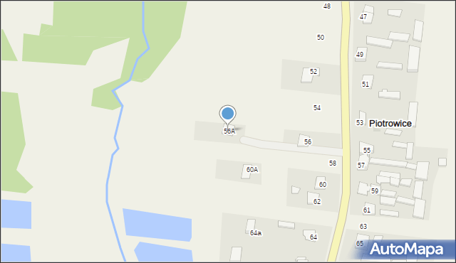 Piotrowice, Piotrowice, 56A, mapa Piotrowice