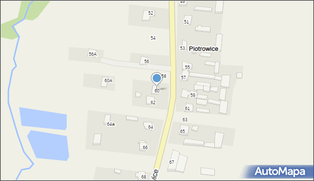 Piotrowice, Piotrowice, 60, mapa Piotrowice