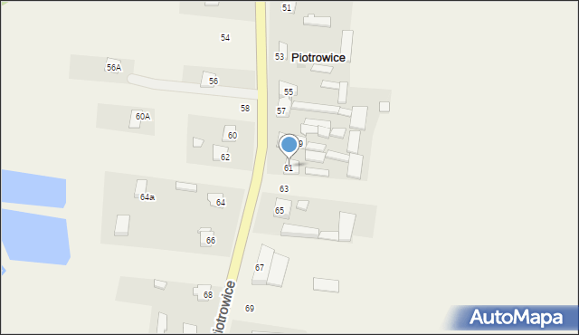 Piotrowice, Piotrowice, 61, mapa Piotrowice