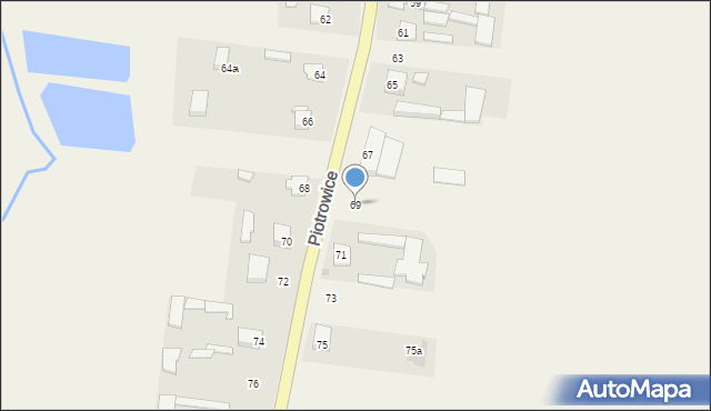 Piotrowice, Piotrowice, 69, mapa Piotrowice