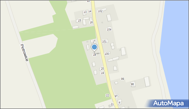 Piotrowice, Piotrowice, 18, mapa Piotrowice