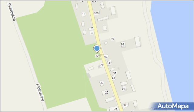 Piotrowice, Piotrowice, 22, mapa Piotrowice