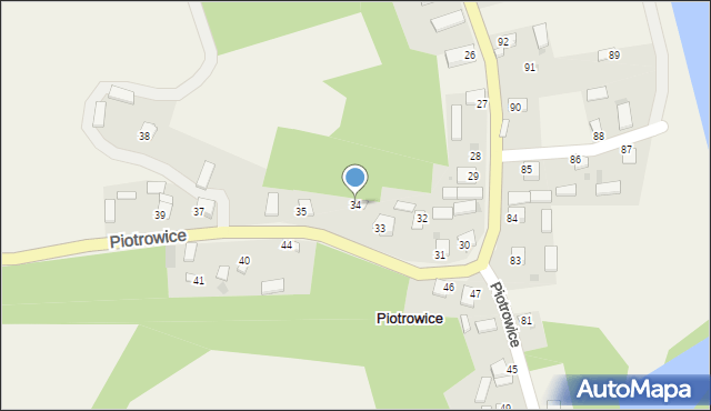 Piotrowice, Piotrowice, 34, mapa Piotrowice