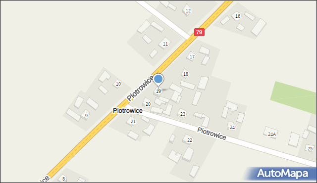 Piotrowice, Piotrowice, 19, mapa Piotrowice