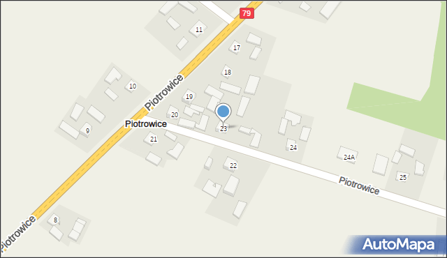 Piotrowice, Piotrowice, 23, mapa Piotrowice