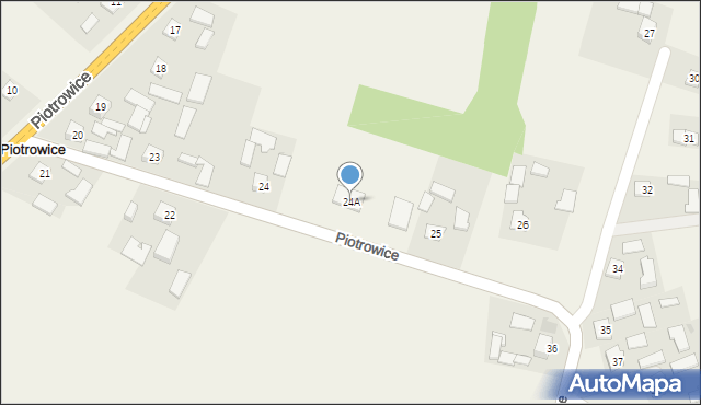 Piotrowice, Piotrowice, 24A, mapa Piotrowice