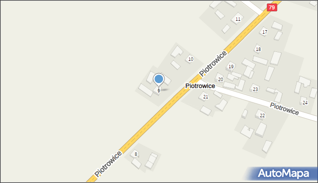 Piotrowice, Piotrowice, 9, mapa Piotrowice