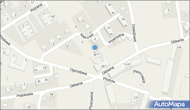 Piotrowice, Piotrowice, 31, mapa Piotrowice